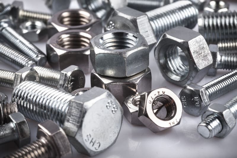 Selection of nuts and bolts